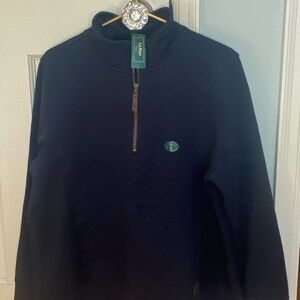 L.L. Bean Navy Blue Quilted Sweatshirt